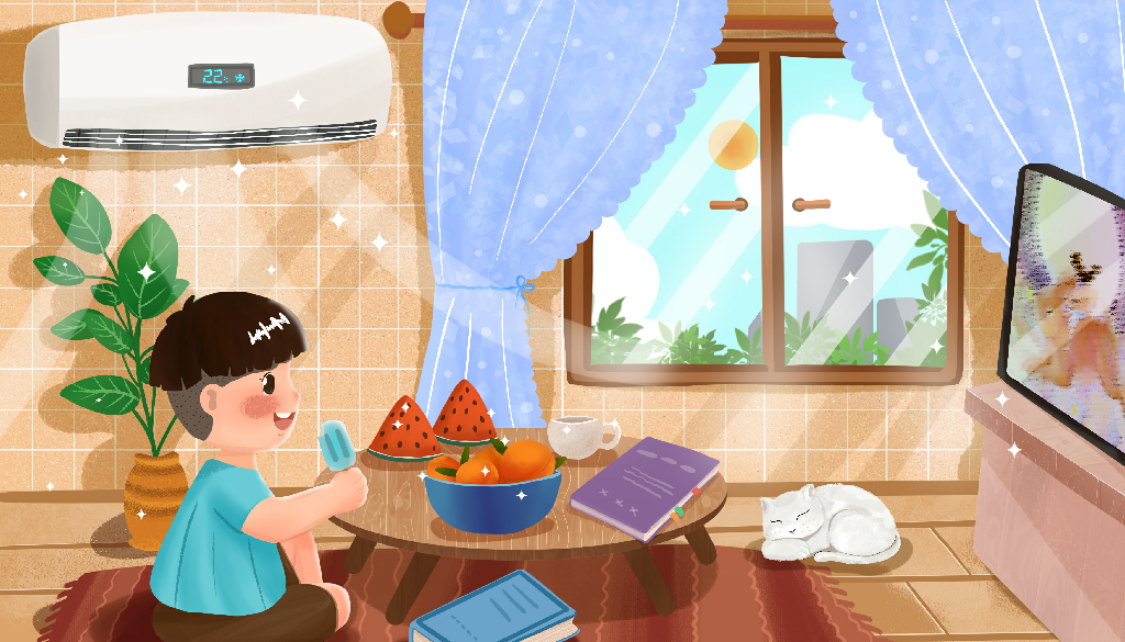 摄图网_401766786_男孩在家中吹空调看电视(企业商用).png 摄图网_401766786_男孩在家中吹空调看电视(企业商用).png